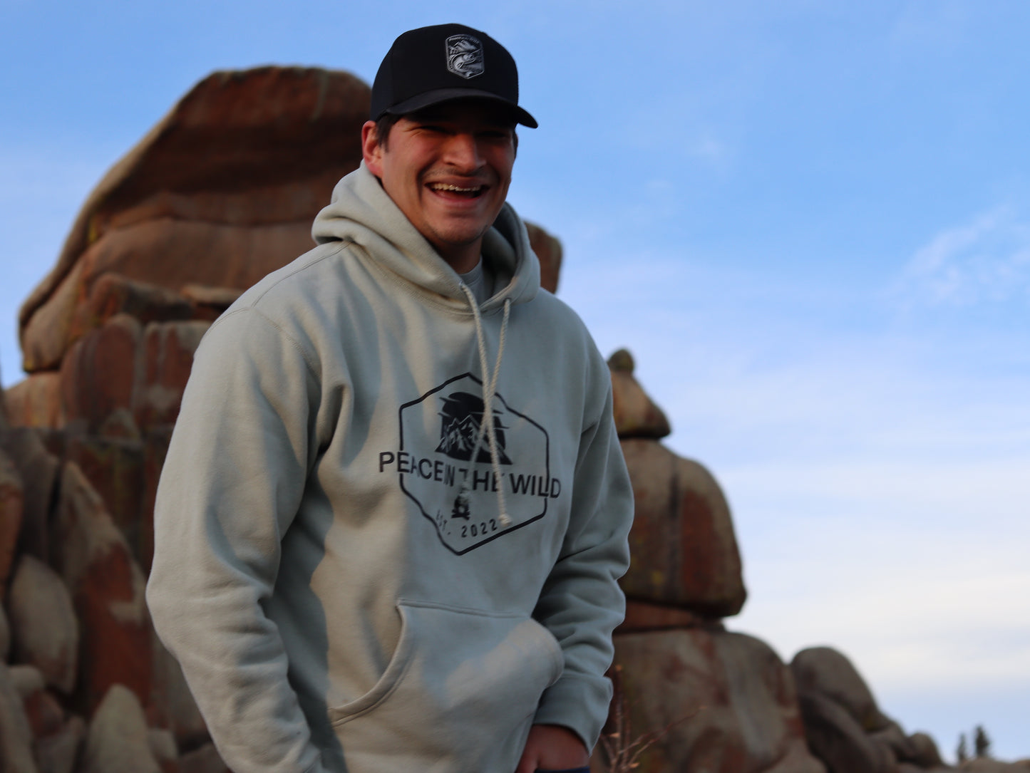 Dusty Sage Peace in The Wild Hoodie