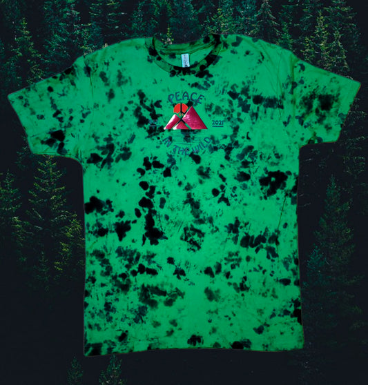 Peace in the Wild Tie Dye Iridescent Mountain Tee Peace in the wild