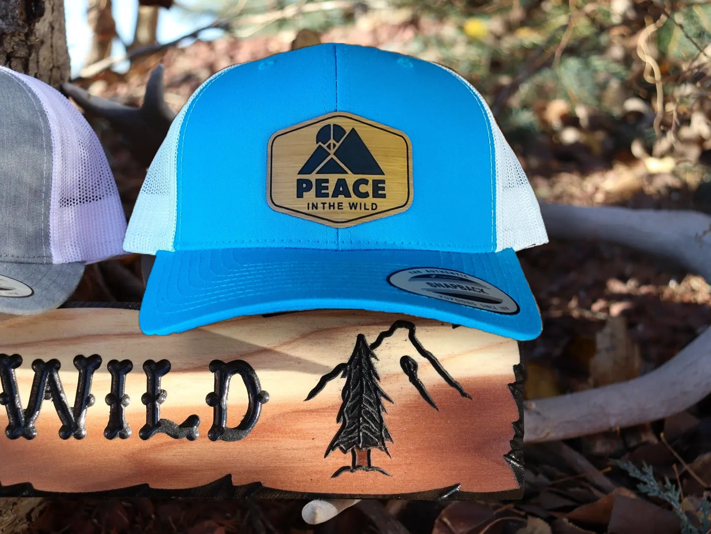 Peace in the Wild Snap Back Black Hat Peace in the wild